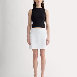 Everlane Women's Dream Mini Skirt in White, Size Small (NWT)